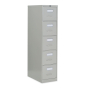Global 25-500 5-Drawer 25" Deep Vertical File Cabinet, Letter (Shown in Light Grey without Lock)