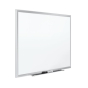 Quartet Premium DuraMax 5' x 3' Silver Frame Porcelain Magnetic Whiteboard