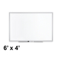 Quartet 2547 Premium DuraMax 6 ft. x 4 ft. Silver Aluminum Frame Porcelain Magnetic Whiteboard