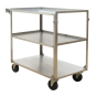 Wesco 300-500 lb Load Stainless Steel Service Cart
