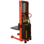 Wesco PSPL-80-2424-15S-1.5K-PD 80" Lift 1500 lb Load Platform Powered Stacker with Power Drive