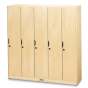 Jonti-Craft 5-Section Lockable Wood School Locker with Doors
