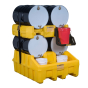 Just-Rite 28668 Drum Management Stack Module, Yellow (shown part of drum management system)