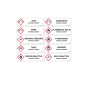 Just-Rite 29017 Replacement/Retrofit Label Pack for Hazardous Material Cabinets