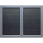 Quartet Indoor 2-Door 4 ft. x 3 ft. Magnetic Letter Enclosed Directory Board Cabinet