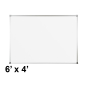 Best-Rite 2H2NG ABC Trim 6 ft. x 4 ft. Porcelain Magnetic Whiteboard
