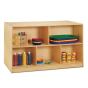 Jonti-Craft Double-Sided Single & 20 Cubbie-Tray Island Classroom Storage Unit with Colored Trays