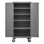 Durham Steel 36" W x 24" D x 80" H 4-Shelf Mobile Storage Cabinet, 3600 lbs