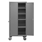 Durham Steel 36" W x 24" D x 80" H 4-Shelf Mobile Storage Cabinet, 3600 lb