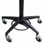 Omnimed Adjustable Laptop Transport Stand with Stainless Steel Top