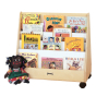 Jonti-Craft Double Sided Pick-a-Book Mobile Display Stand (example of use)