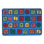 Carpets for Kids Alphabet Blocks Rectangle Classroom Rug