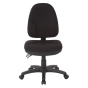 Office Star Work Smart Dual Function Ergonomic Fabric Chair, Black