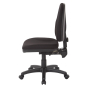 Office Star Work Smart Dual Function Ergonomic Fabric Chair, Black