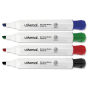 Universal Dry Erase Marker, Chisel Tip, Assorted, 4-Pack