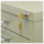 Safco Lock Kit for 5-Drawer Flat File Cabinets
