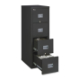 FireKing Patriot 4-Drawer 25" Deep 1-Hour Rated Fireproof File Cabinet, Letter & Legal