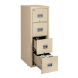 FireKing Patriot 4-Drawer 25" Deep 1-Hour Rated Fireproof File Cabinet, Letter & Legal
