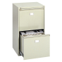 Safco 2-Drawer 24" Deep Vertical File Cabinet for 18" x 12" Sheets, Sand