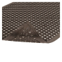 NoTrax Beveled Drain-Step 3' x 5' Rubber Drainage Anti-Slip Anti-Fatigue Floor Mat, Black