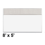 Best-Rite Style-C 8 x 5 Combo-Rite Tackboard and Porcelain Magnetic Combination Whiteboard (Shown in Sterling)