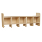Wood Designs Childrens Classroom 5-Section Space Saving Wall Hanging Storage