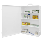 Durham Steel 4-Shelf First Aid Cabinet Box With Carrying Handle & Wall Mount