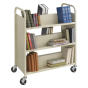 Safco Scoot Double-Sided 6-Shelf School Book Cart, 36" W