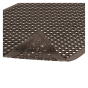 NoTrax Sanitop 3' x 5' Rubber Drainage Anti-Fatigue Floor Mat, Black