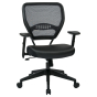 Office Star Space Seating Professional AirGrid Mesh-Back Eco-Leather Mid-Back Managers Chair