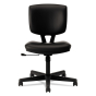 HON Volt SofThread Leather Mid-Back Task Chair, Black