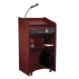Oklahoma Sound Aristocrat Sound System Lectern, Rechargeable Battery, Mahogany