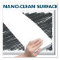 Quartet 4' x 3' Silver Aluminum Frame Fusion Nano Clean Magnetic Whiteboard