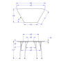 Jonti-Craft Berries 48" W x 24" D Trapezoid-Shaped Classroom Activity Table