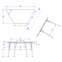 Jonti-Craft Berries 60" W x 30" D Trapezoid-Shaped Classroom Activity Table