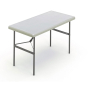 Iceberg IndestrucTable Classic 24" x 48" Heavy Duty Folding Table (Shown in Platinum)