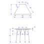 Jonti-Craft Berries 36" W x 23" D Trapezoid-Shaped Height Adjustable Student Desk