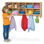 Jonti-Craft Young Time 10-Section Wall Mount Cubby Coat Locker