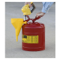 Justrite Type I 5 Gallon Self-Closing Lid Steel Safety Can