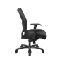 Office Star Space Seating Big & Tall 400 lb. Double AirGrid Mesh-Back Layered Leather Mid-Back Office Chair