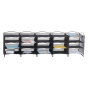 Safco Onyx 20-Compartment Steel Mail Sorter