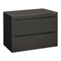 HON Brigade 792LS 2-Drawer 42" Wide Lateral File Cabinet, Letter & Legal Size, Charcoal
