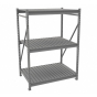Tennsco 24" D x 72" W x 72" H 3-Shelf Corrugated Deck Bulk Storage Shelving Unit