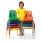Jonti-Craft Berries 14" H Stacking Chair With Powder-Coated Legs