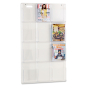 Safco Reveal 49" H 12-Compartment Clear Literature Display
