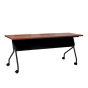 Office Star 84226 72" W x 24" D Nesting Training Table (Shown with Cherry Top/Black Legs)