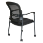 Office Star Pro-Line II ProGrid Mesh-Back Fabric Mid-Back Stacking Guest Chair