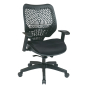 Office Star REVV Self Adjusting SpaceFlex Plastic-Back Mesh Mid-Back Managers Chair (Model 86-M33BN2W)