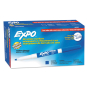 Expo Low-Odor Dry Erase Marker, Fine Point, Blue, 12-Pack