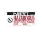 Just-Rite 29017 Replacement/Retrofit Label Pack for Hazardous Material Cabinets